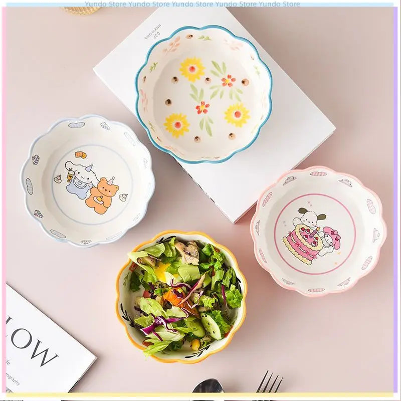 Bol à salade en céramique Kawaii Cinna Melo KI675