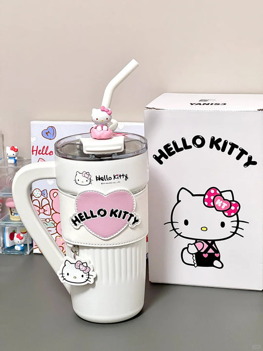 Kawaii Kitty Heart Stainless Steel Bottle
