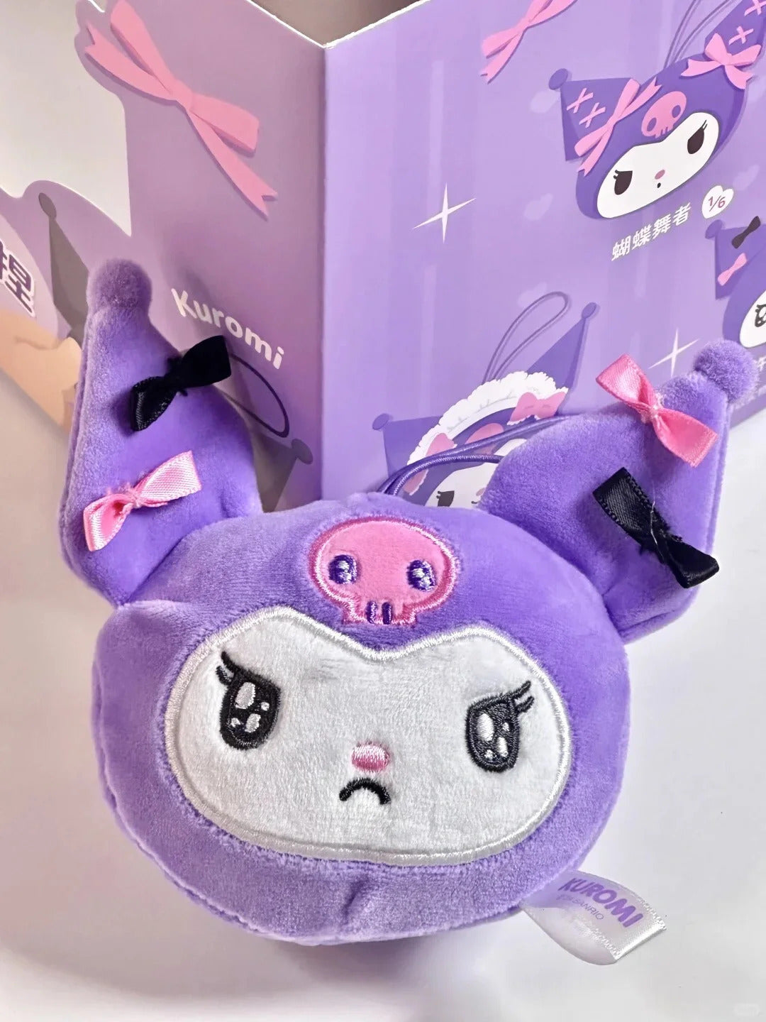 Girls Toy Series Decompression Bag Squeeze Kuromi Blind Headdress Plush