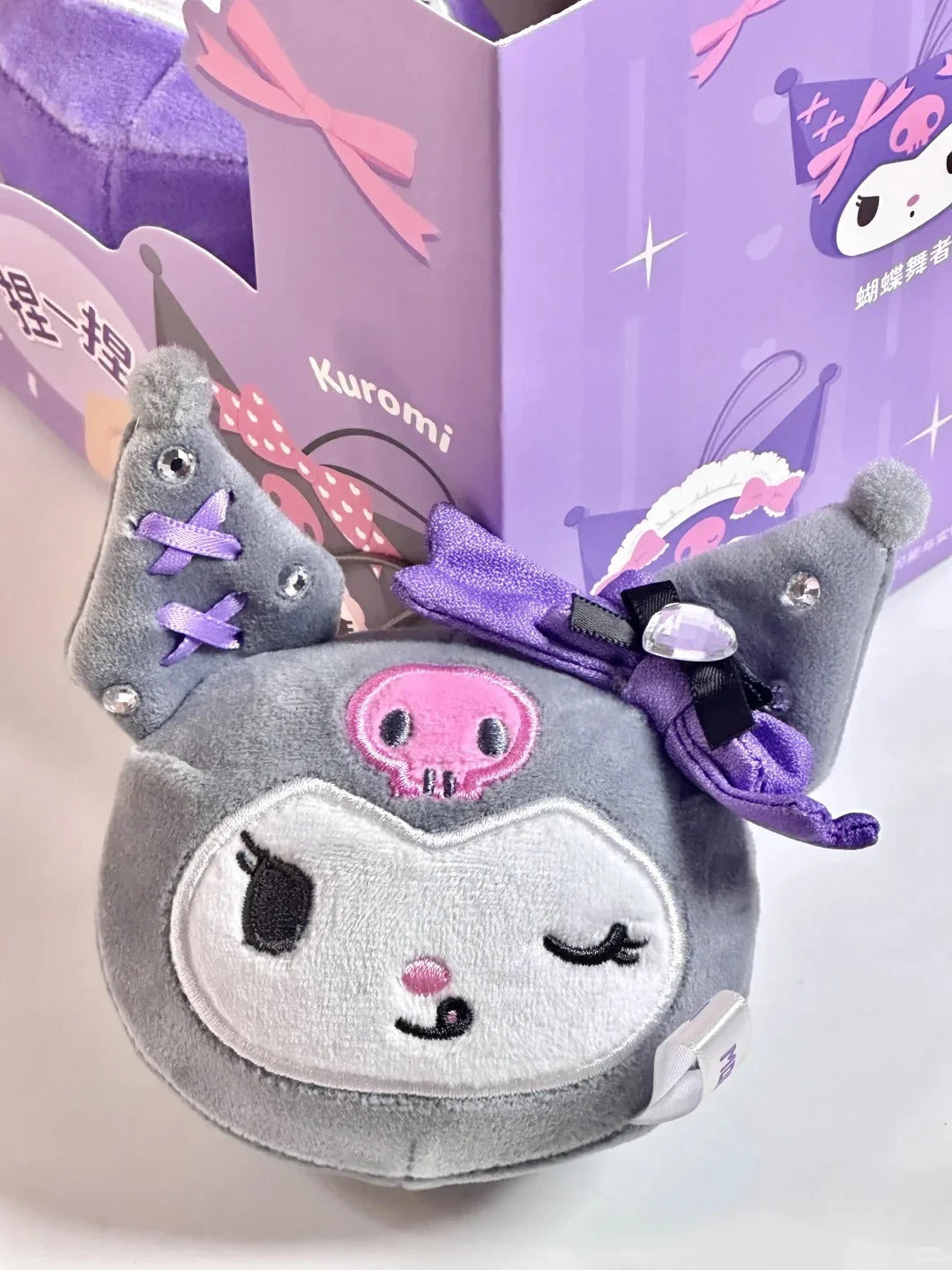 Girls Toy Series Decompression Bag Squeeze Kuromi Blind Headdress Plush