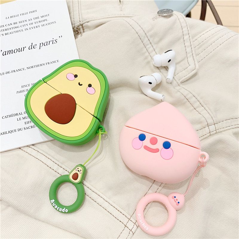Cute Fruits Print AirPods Earphone Case Skin