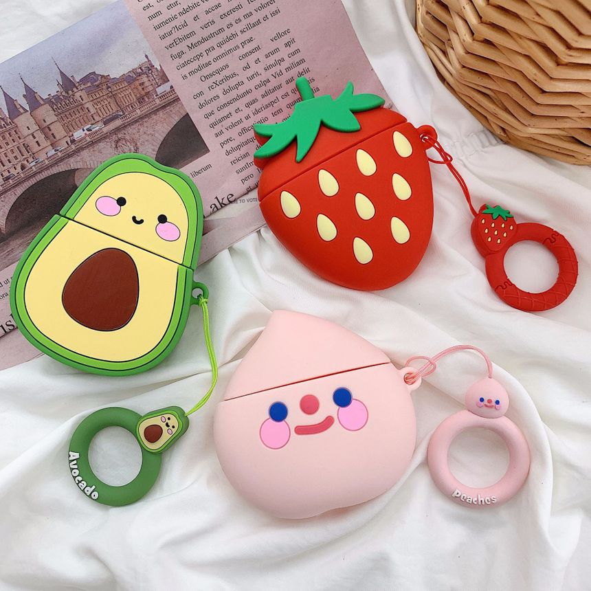 Cute Fruits Print AirPods Earphone Case Skin