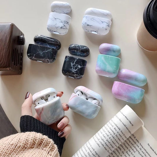 Marble Print AirPods Earphone Case Skin