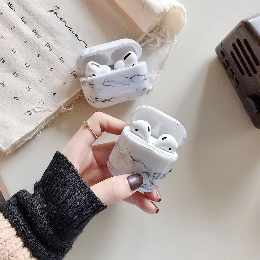 Marble Print AirPods Earphone Case Skin