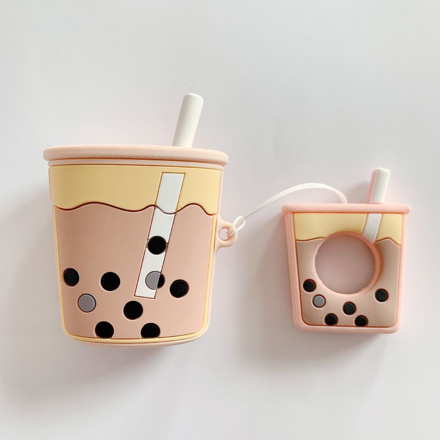 Silicone Bubble Tea AirPods Earphone Case Skin