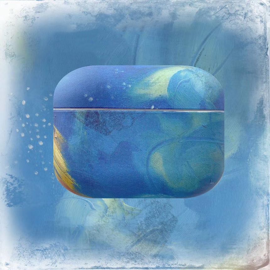 Cloud Print AirPods Earphone Case Skin