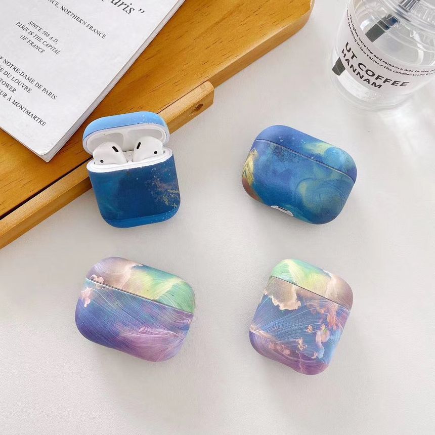 Cloud Print AirPods Earphone Case Skin