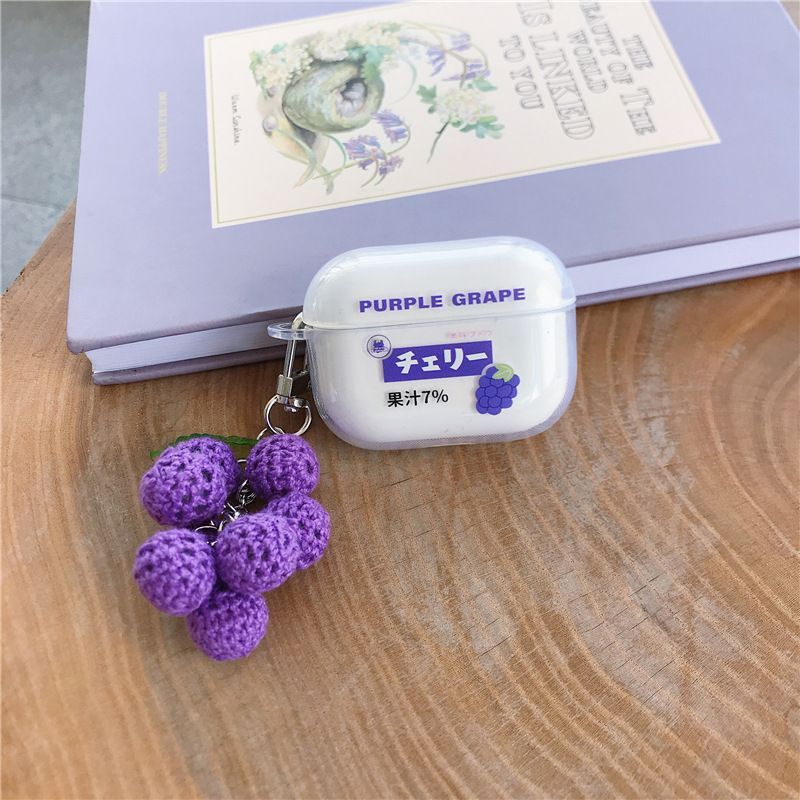 Grape Print AirPods Earphone Case Skin