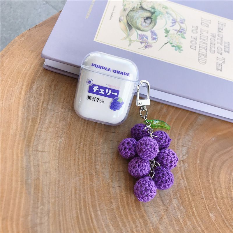 Grape Print AirPods Earphone Case Skin