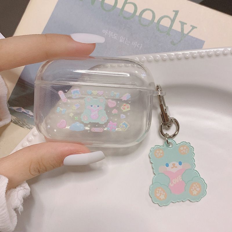 Bear Print AirPods Case