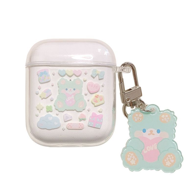 Bear Print AirPods Case