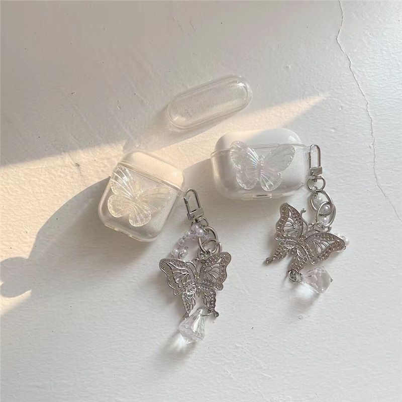 Butterfly Faux Pearl AirPods / Pro Earphone Case Skin