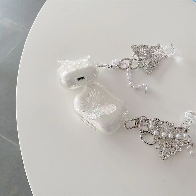 Butterfly Faux Pearl AirPods / Pro Earphone Case Skin