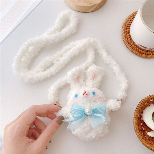 Chenille Bow Rabbit  AirPods Earphone Case Skin