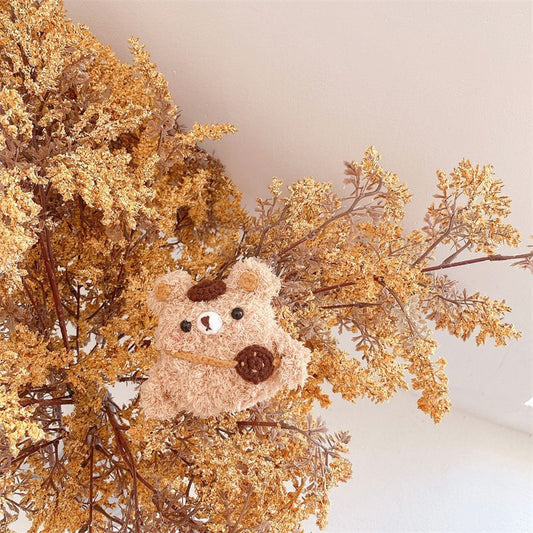 Furry Bear AirPods Earphone Case Skin