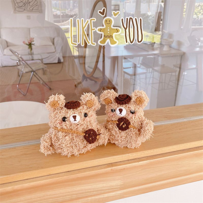 Furry Bear AirPods Earphone Case Skin