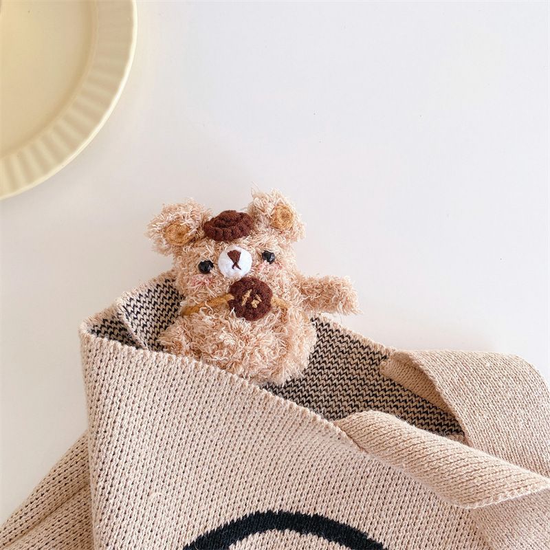 Furry Bear AirPods Earphone Case Skin