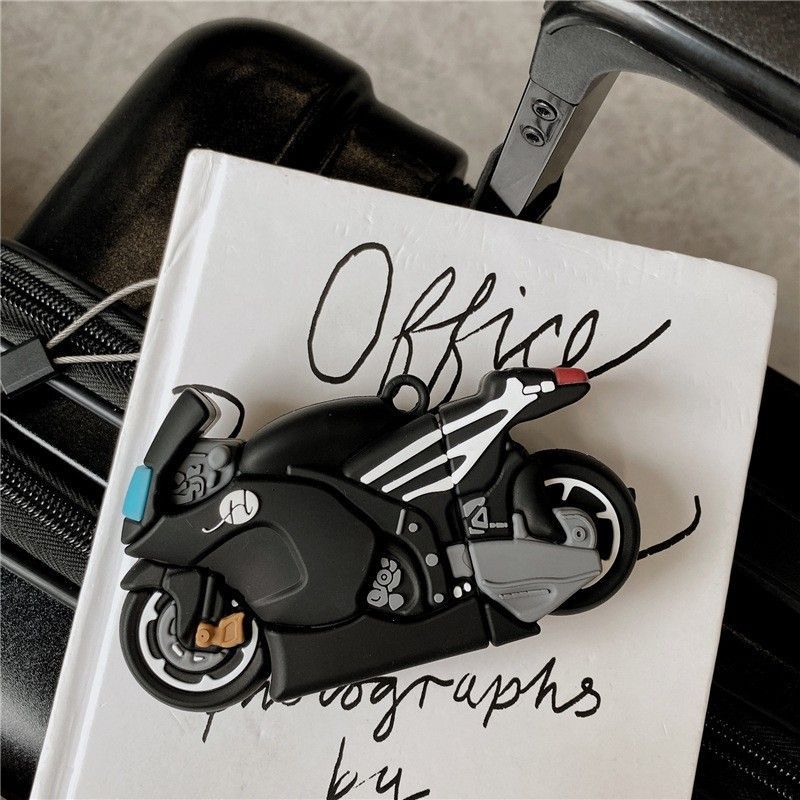Motorcycle Silicone AirPods Earphone Case Skin