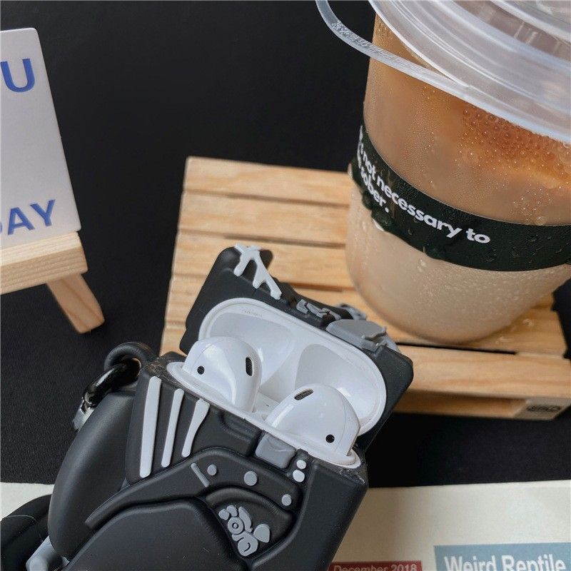 Motorcycle Silicone AirPods Earphone Case Skin