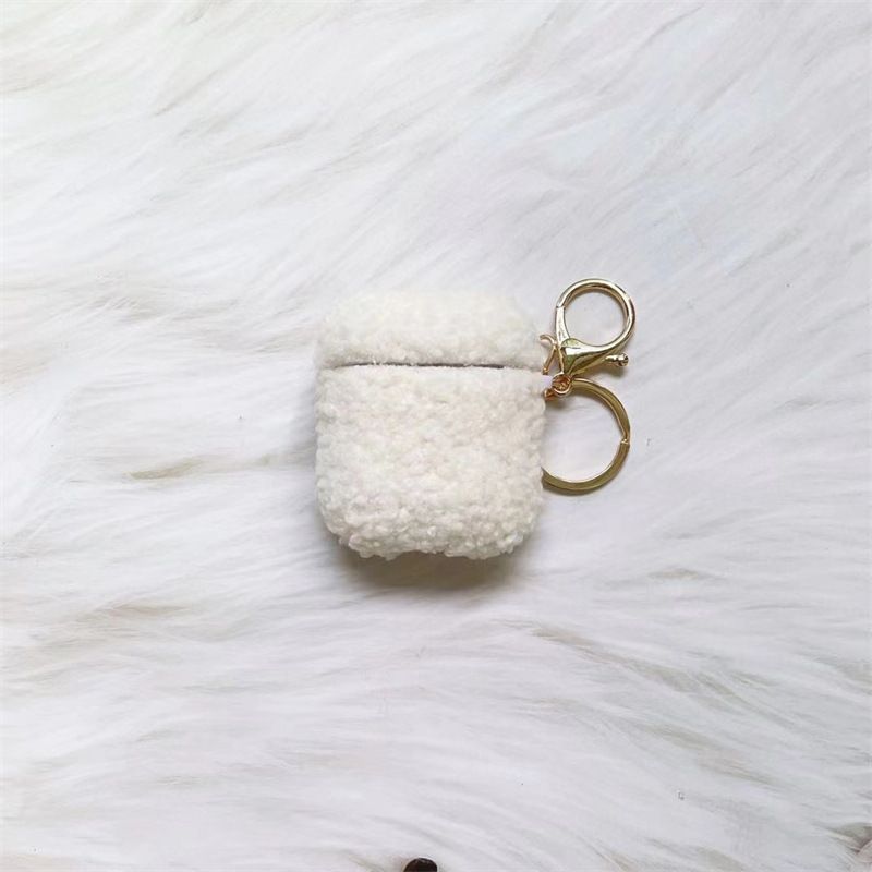 Plain Fleece AirPods Case Protection Cover