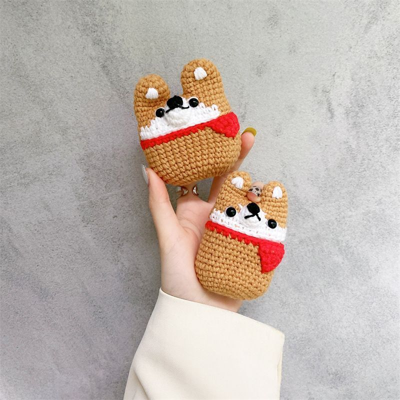 Knit Shiba AirPods Case Protection Cover
