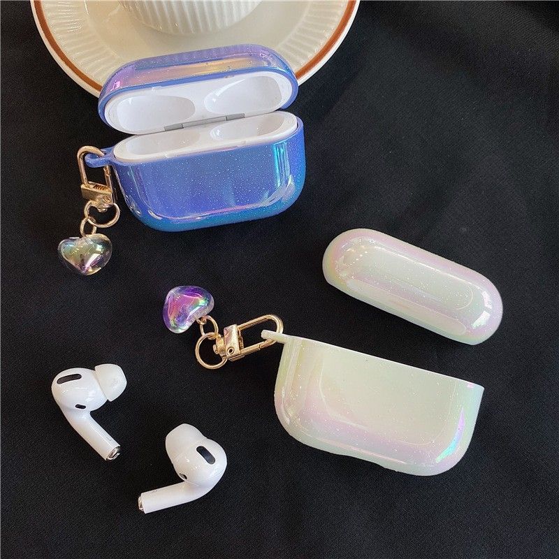 Hologram AirPods / AirPods Pro / AirPods 3 Earphone Case Skin With Pendant