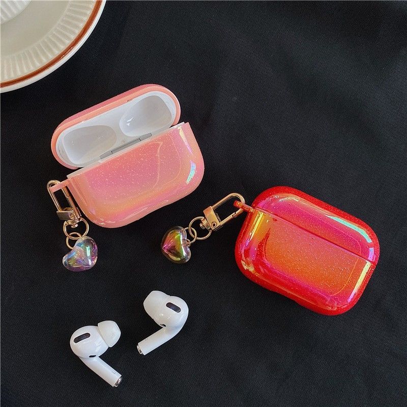 Hologram AirPods / AirPods Pro / AirPods 3 Earphone Case Skin With Pendant