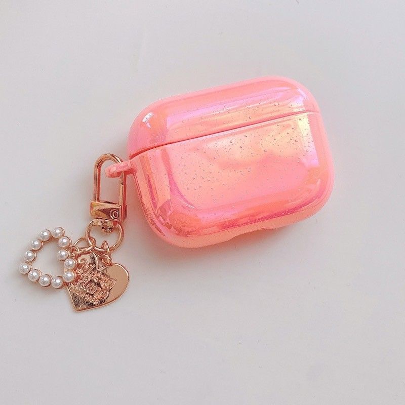 Hologram AirPods / AirPods Pro / AirPods 3 Earphone Case Skin With Pendant