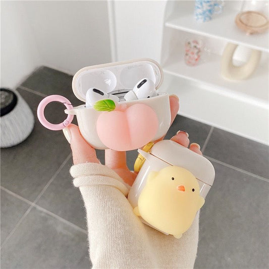 Squishy Peach / Chicken AirPods / Pro Earphone Case Skin