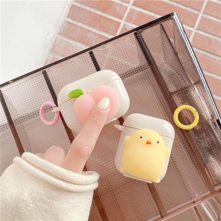 Squishy Peach / Chicken AirPods / Pro Earphone Case Skin