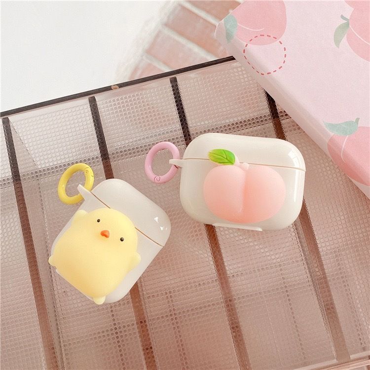 Squishy Peach / Chicken AirPods / Pro Earphone Case Skin