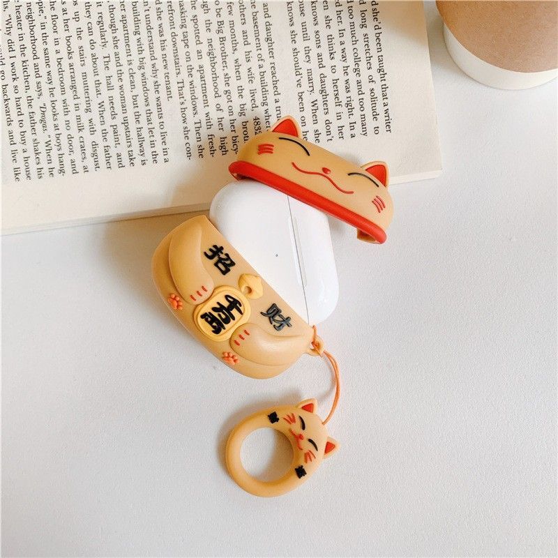 Silicone Cat AirPods / AirPods Pro Earphone Case Skin
