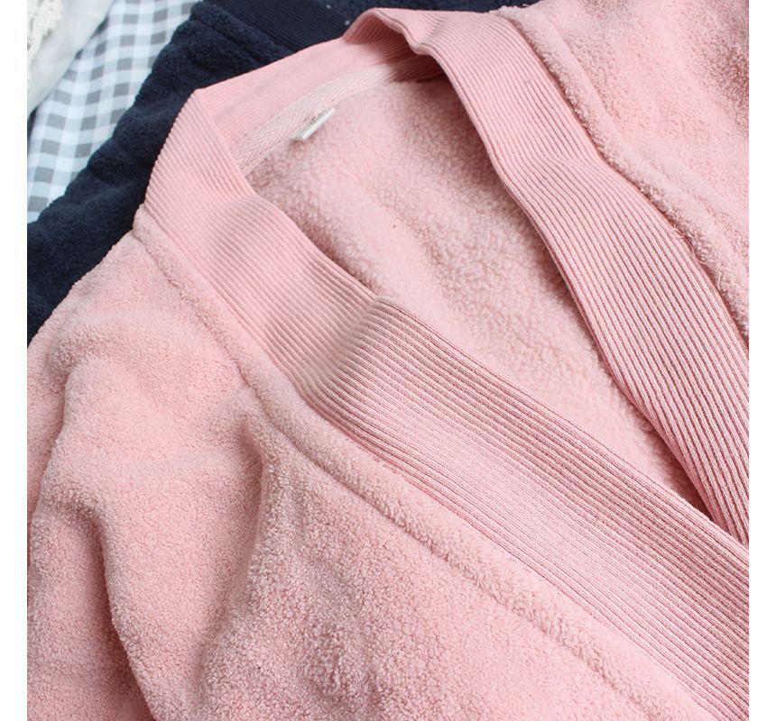 Couple Matching Long-Sleeve Fleece Pajama Top (Various Designs)