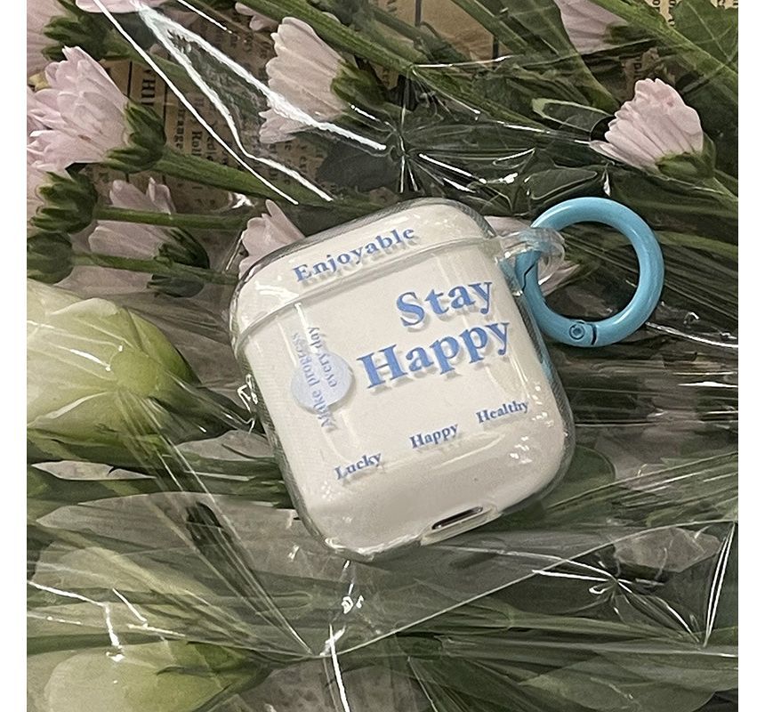 Lettering Transparent AirPods / Pro Earphone Case Skin