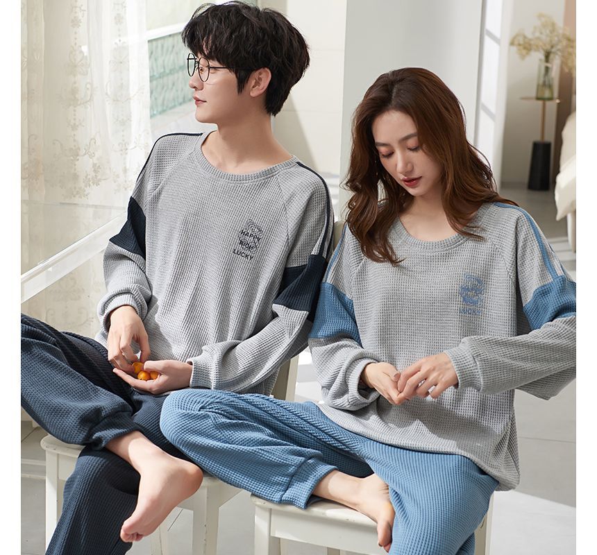 Couple Matching Long-Sleeve Loungewear Set