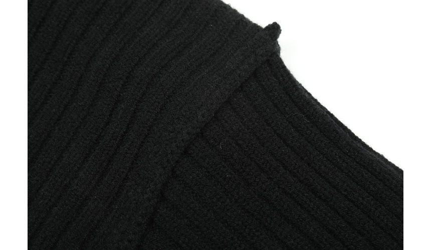 Solid Long-Sleeve Crop Knit Top