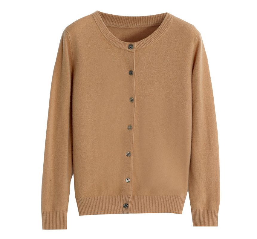 Round Neck Button Cardigan