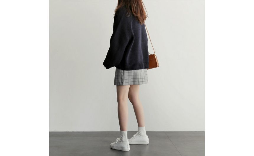 Balloon Sleeve Open Front Cardigan