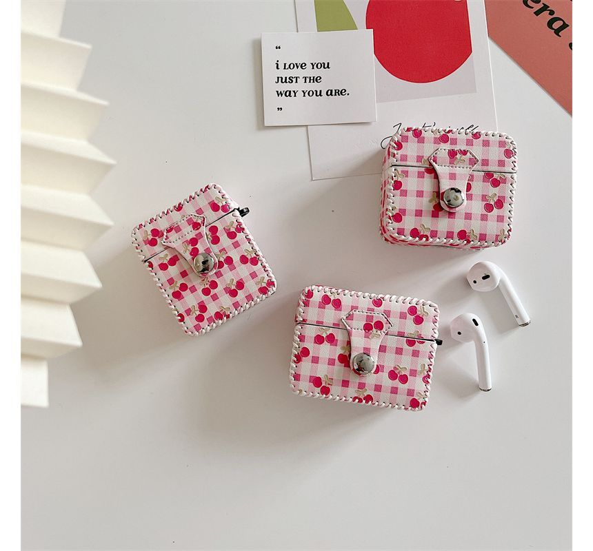 Cherry Checker AirPods / Pro Earphone Case Skin
