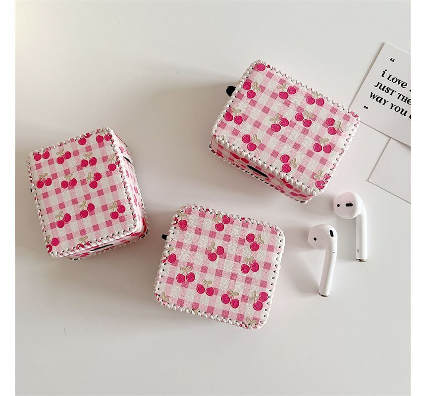 Cherry Checker AirPods / Pro Earphone Case Skin