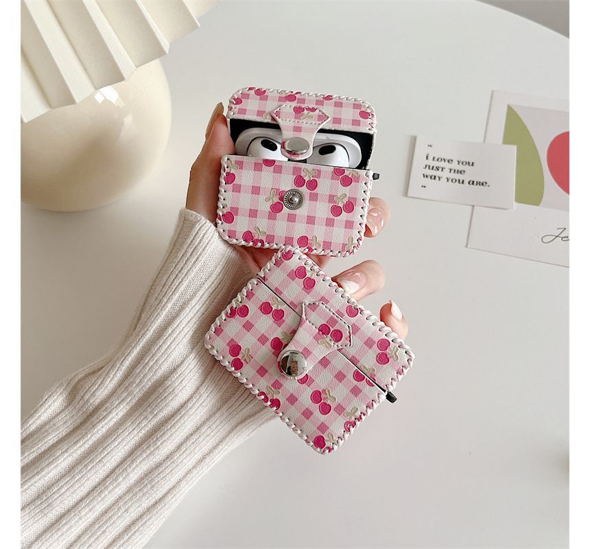 Cherry Checker AirPods / Pro Earphone Case Skin