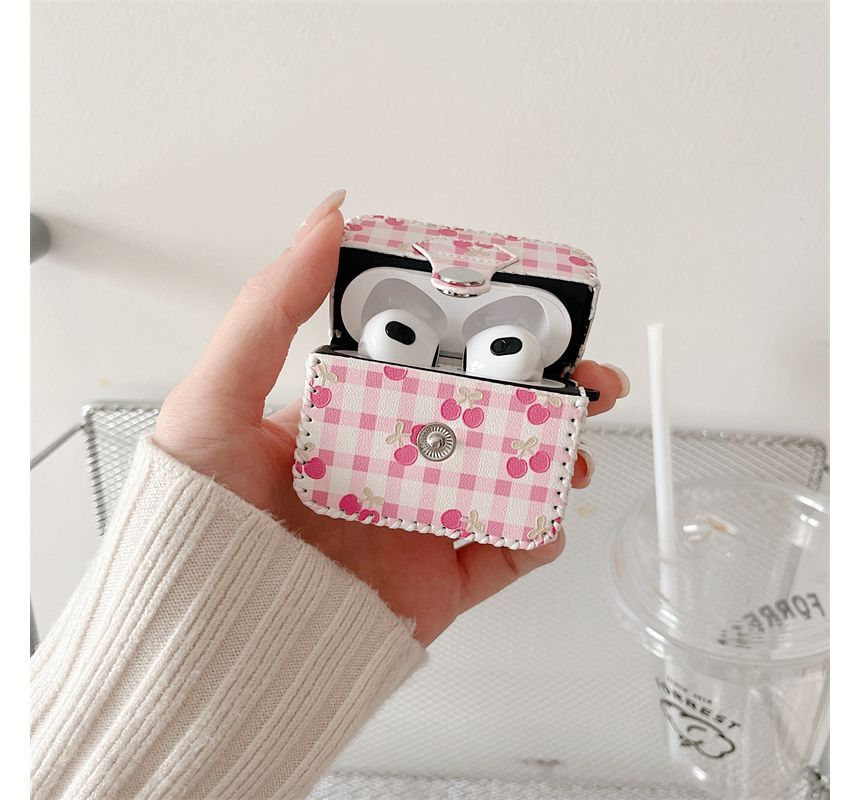 Cherry Checker AirPods / Pro Earphone Case Skin