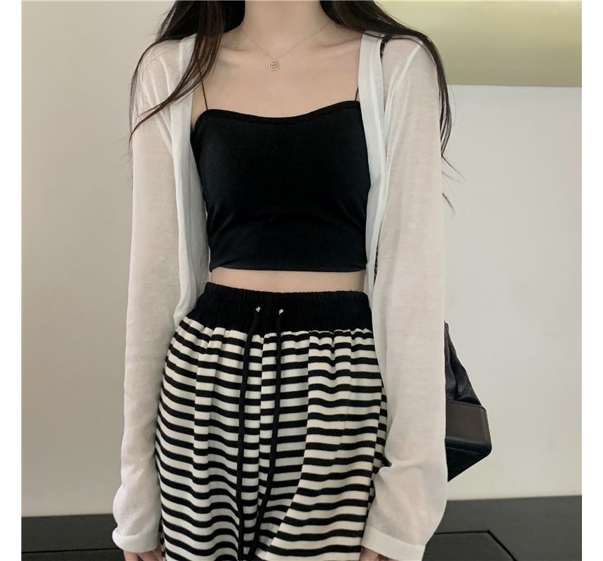 Long Sleeve Sheer Cardigan