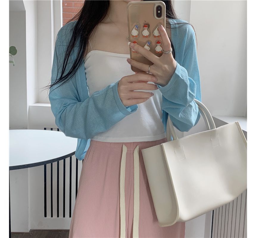 Long Sleeve Sheer Cardigan