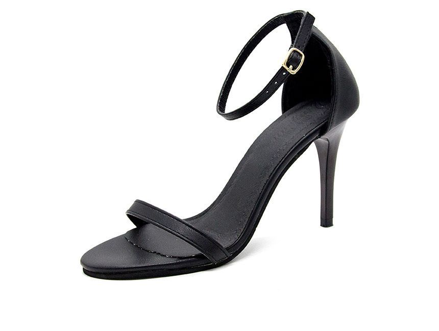 Stiletto Ankle Strap Sandals - Pointy