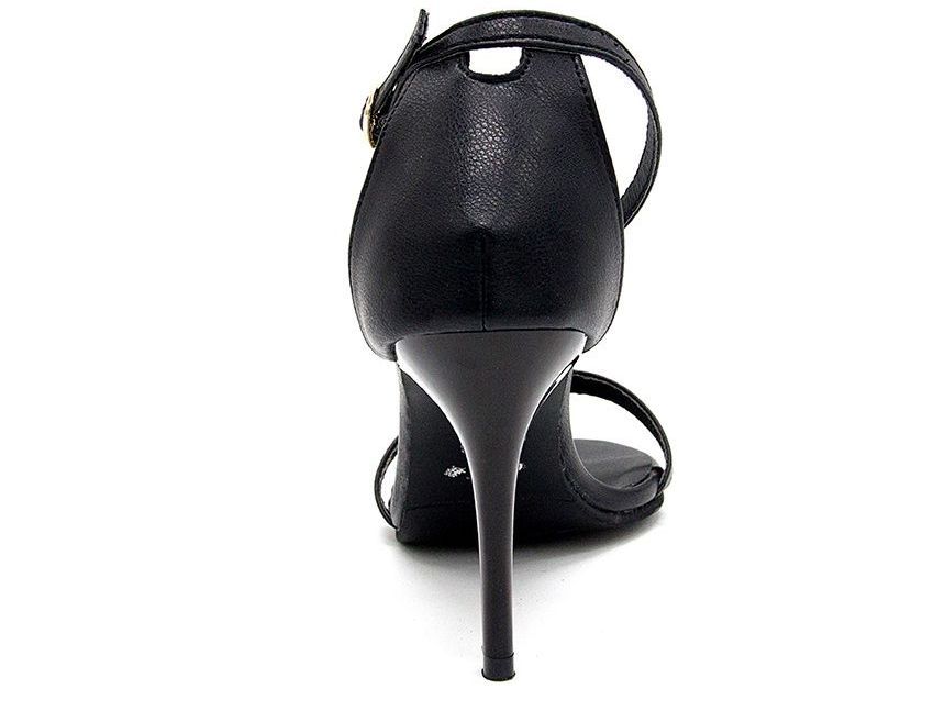 Stiletto Ankle Strap Sandals - Pointy