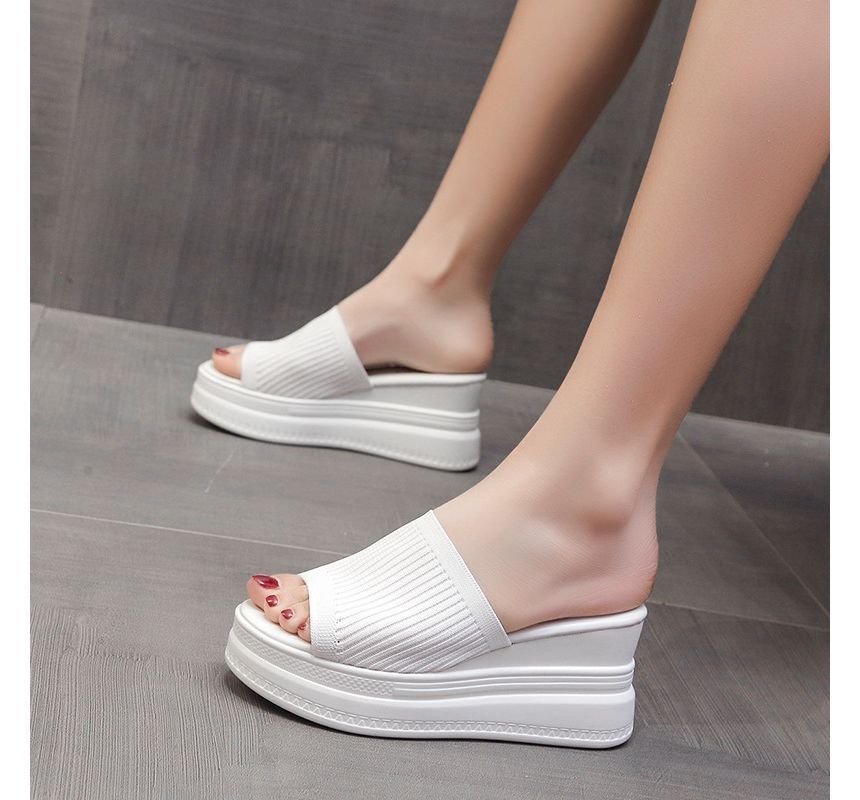 Wedge Heel Platform Sandals - Chunky