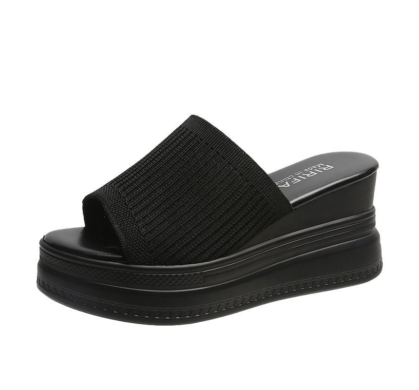 Wedge Heel Platform Sandals - Chunky