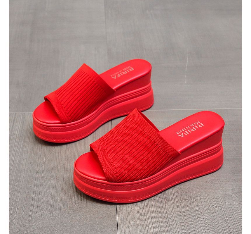 Wedge Heel Platform Sandals - Chunky