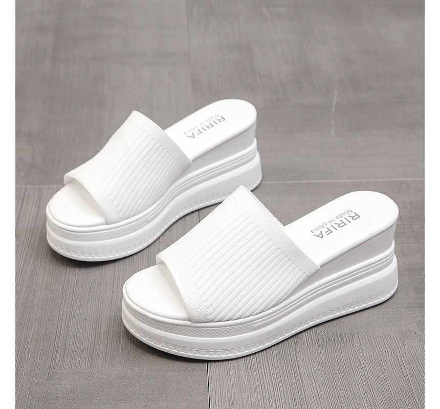 Wedge Heel Platform Sandals - Chunky